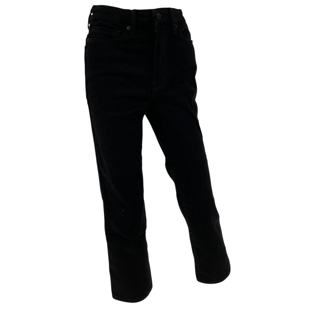 Good American Sleek Black Always Fits Classic Denim Jeans Size 27